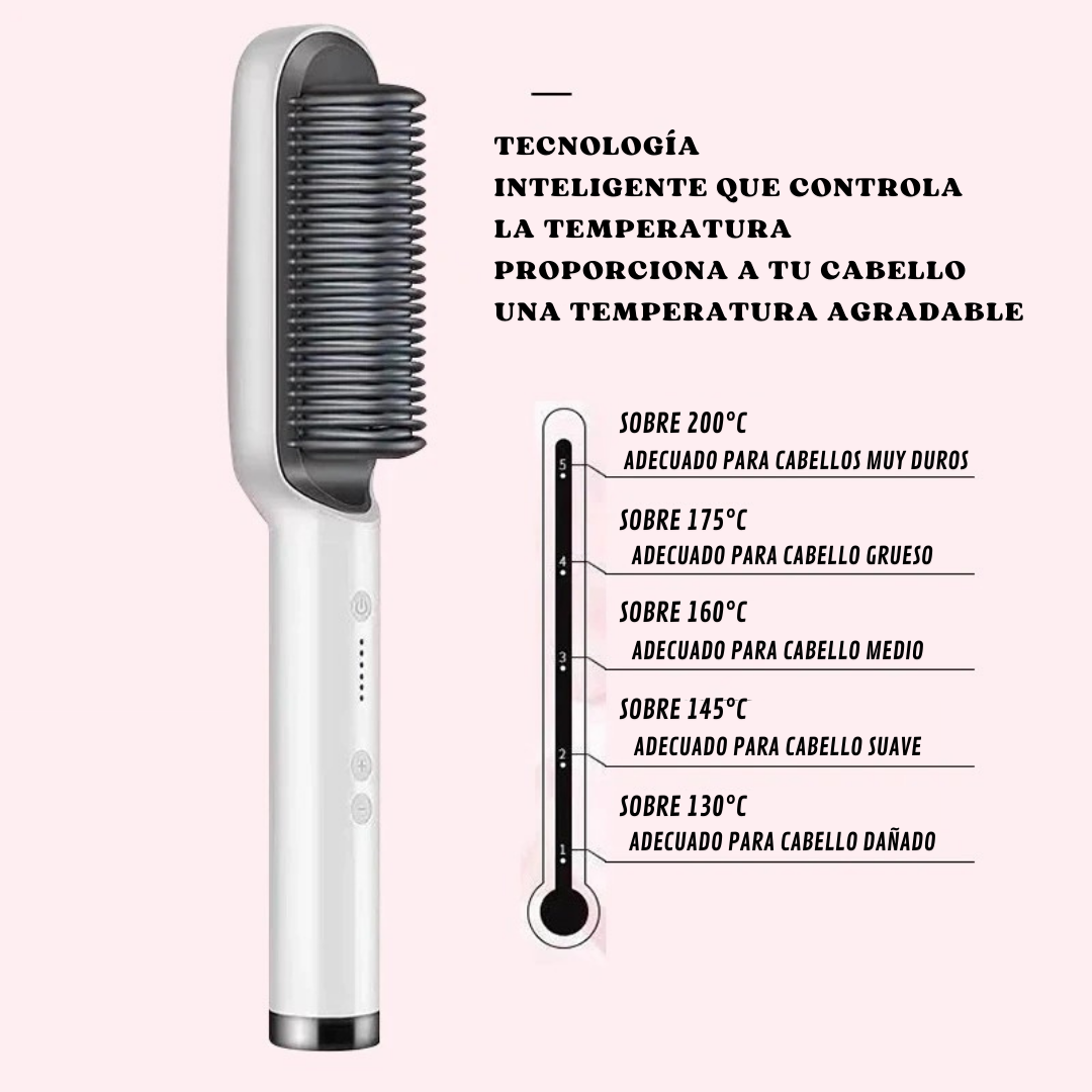 CEPILLO ELÉCTRICO ANTI FRIZZ Y ESTIMULADOR DE CRECIMIENTO