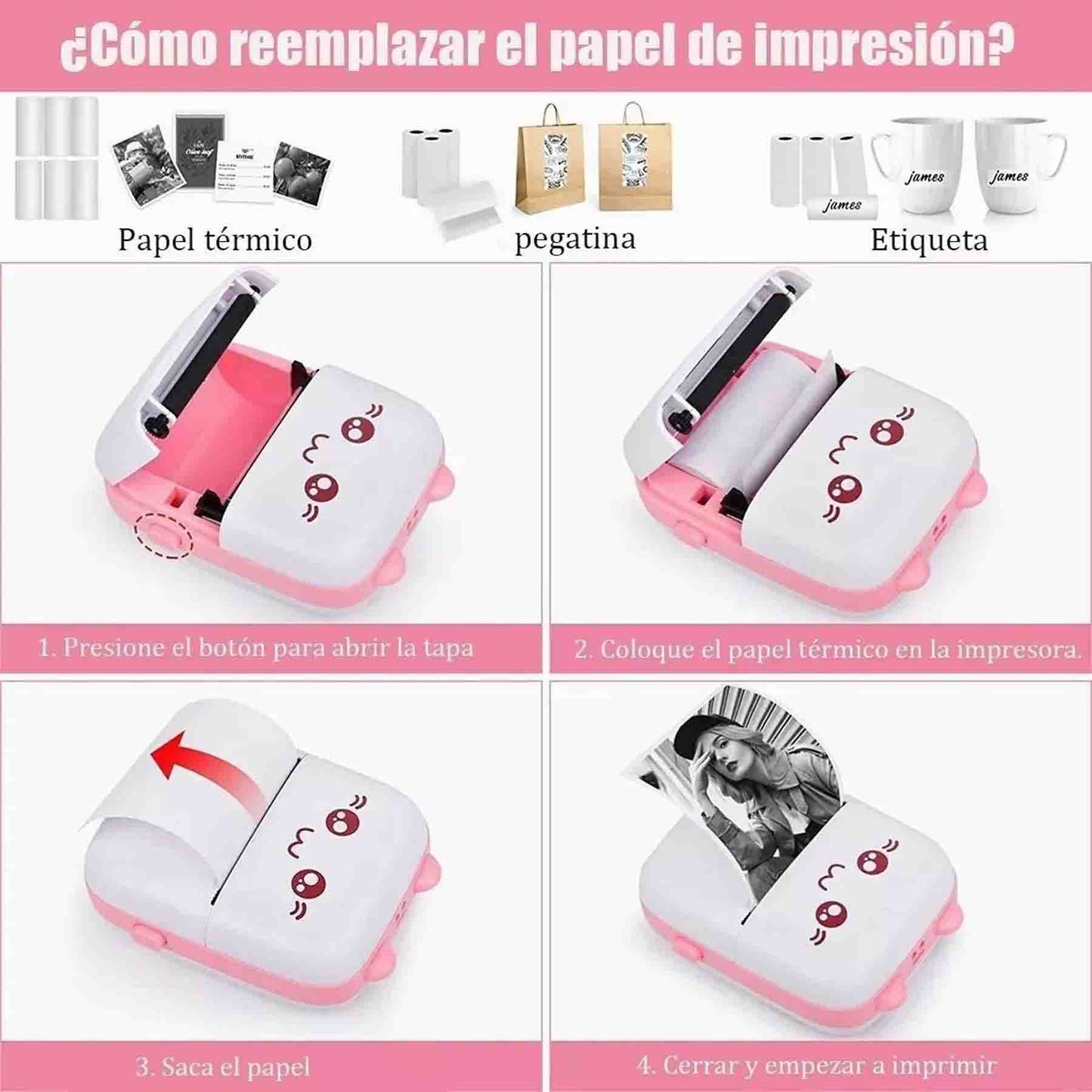 Impresora Portátil de Bolsillo